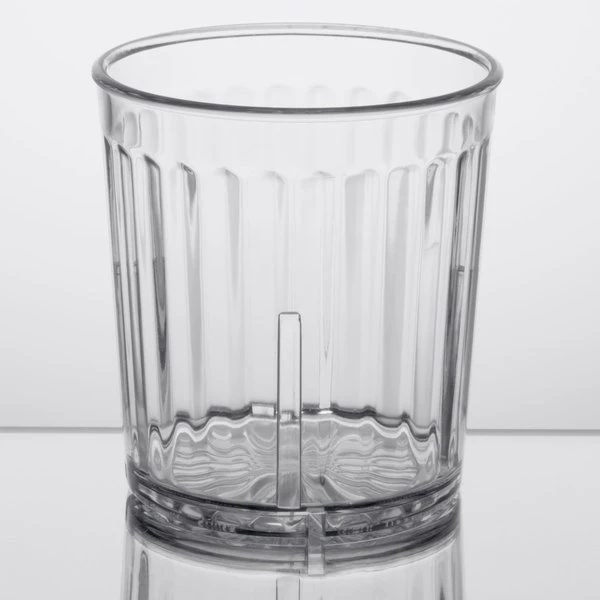 GET Enterprises GET 8809-1-CL Spektrum 9 Oz. Clear Customizable SAN Plastic Short Tumbler - 72/Case 2 GET Enterprises GET 8809-1-CL Spektrum 9 Oz. Clear Customizable SAN Plastic Short Tumbler - 72/Case - Image 2