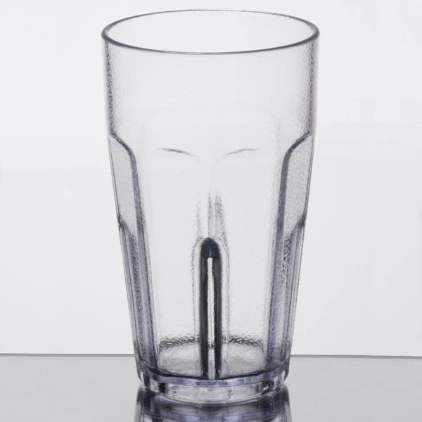 GET Enterprises GET 9921-1-CL Bahama 20 Oz. Clear Customizable SAN Plastic Pebbled Tumbler - 72/Case 2 GET Enterprises GET 9921-1-CL Bahama 20 Oz. Clear Customizable SAN Plastic Pebbled Tumbler - 72/Case - Image 2