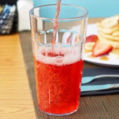 Cambro NT16152 Newport 16.4 Oz. Clear Customizable SAN Plastic Tumbler - 36/Case