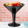 GET Enterprises GET SW-1419-BK 48 Oz. Black SAN Plastic Super Martini Glass - 3/Case