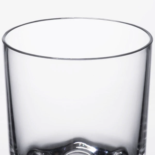 Thunder Group PLTHRG012C 12 Oz. Plastic Heavy Base Classic Rocks / Old Fashioned Glass 4 Thunder Group PLTHRG012C 12 Oz. Plastic Heavy Base Classic Rocks / Old Fashioned Glass - Image 4