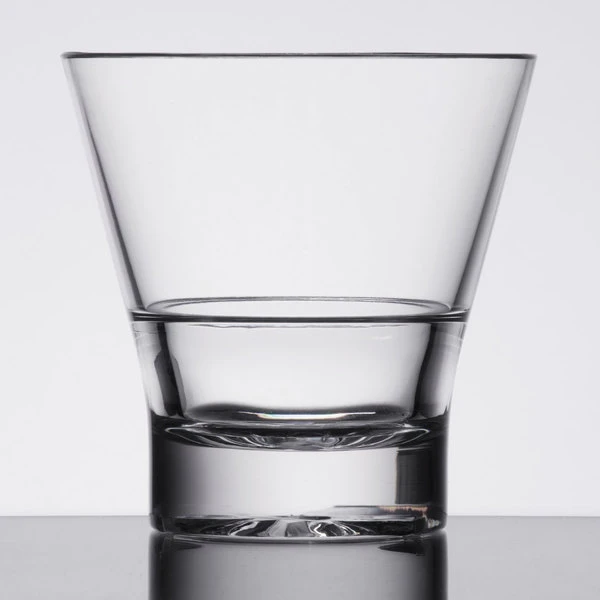 Thunder Group PLTHRG208C 8 Oz. Plastic Starburst Rocks / Old Fashioned Glass 2 Thunder Group PLTHRG208C 8 Oz. Plastic Starburst Rocks / Old Fashioned Glass - Image 2