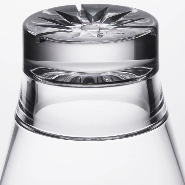 Thunder Group PLTHRG208C 8 Oz. Plastic Starburst Rocks / Old Fashioned Glass 5 Thunder Group PLTHRG208C 8 Oz. Plastic Starburst Rocks / Old Fashioned Glass - Image 5