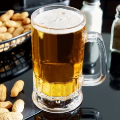 GET Enterprises GET 00085-PC-CL 20 Oz. Customizable Plastic Beer Mug - 12/Pack