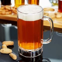 GET Enterprises GET 00087-PC-CL 20 Oz. Customizable Plastic Beer Mug - 12/Case