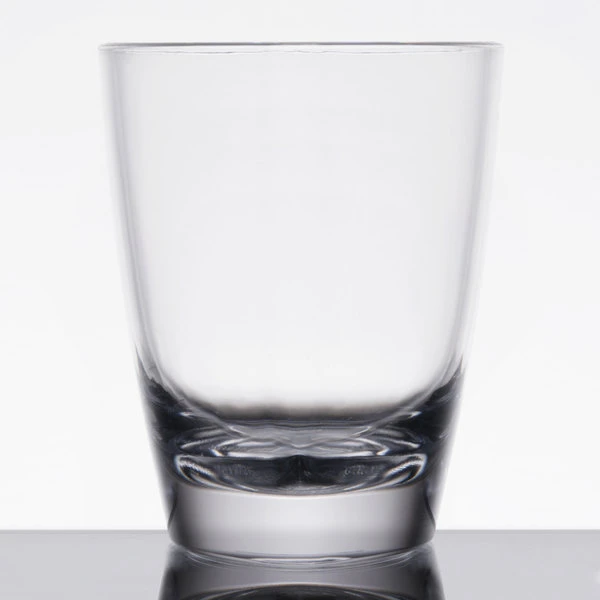 GET Enterprises GET SW-1434-CL 3 Oz. SAN Plastic Triangle Shot Glass / Dessert Glass - 24/Case 2 GET Enterprises GET SW-1434-CL 3 Oz. SAN Plastic Triangle Shot Glass / Dessert Glass - 24/Case - Image 2