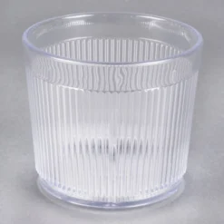 Carlisle 402907 Crystalon Stack-All 9.7 Oz. Clear SAN Plastic Short Tumbler - 12/Case -Vidivi shop 1216404