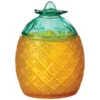 GET Enterprises GET SW-1410 Cheers 20 Oz. SAN Plastic Pineapple Glass With Lid - 24/Case