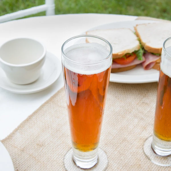 Libbey 3828 Catalina 12 Oz. Customizable Footed Pilsner Glass - 24/Case 3 Libbey 3828 Catalina 12 Oz. Customizable Footed Pilsner Glass - 24/Case - Image 3