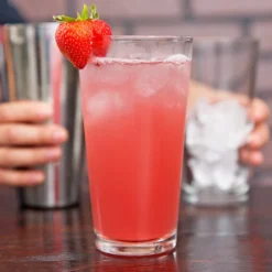 Libbey Restaurant Basics 16 Oz. Customizable Rim Tempered Tall Mixing Glass / Pint Glass - 24/Case