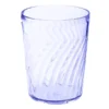 GET Enterprises GET 2211-1-BL Tahiti 12 Oz. Blue Customizable SAN Plastic Short Tumbler - 72/Case