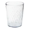 GET Enterprises GET 2211-1-CL Tahiti 12 Oz. Clear Customizable SAN Plastic Short Tumbler - 72/Case