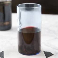 Libbey 97283 16 Oz. Customizable Blue Repurposed Wine Bottle Tumbler - 12/Case -Vidivi shop 1473380