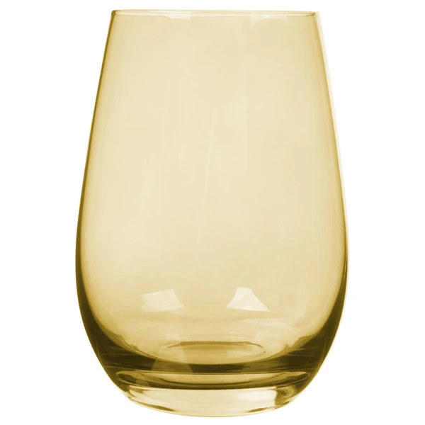 Stolzle S3527312E Elements 16.5 Oz. Amber Stemless Wine Glass / Tumbler - 24/Case 2 Stolzle S3527312E Elements 16.5 Oz. Amber Stemless Wine Glass / Tumbler - 24/Case - Image 2