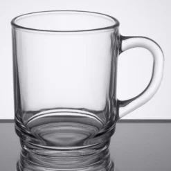 Arcoroc 61875 8.5 Oz. Customizable Fully Tempered Stackable Glass Mug By Arc Cardinal - 36/Case -Vidivi shop 1658643