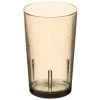 Cambro D12609 Del Mar 12 Oz. Light Amber Customizable SAN Plastic Tumbler - 36/Case