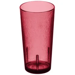 Cambro D16156 Del Mar 16 Oz. Ruby Red Customizable SAN Plastic Tumbler - 36/Case
