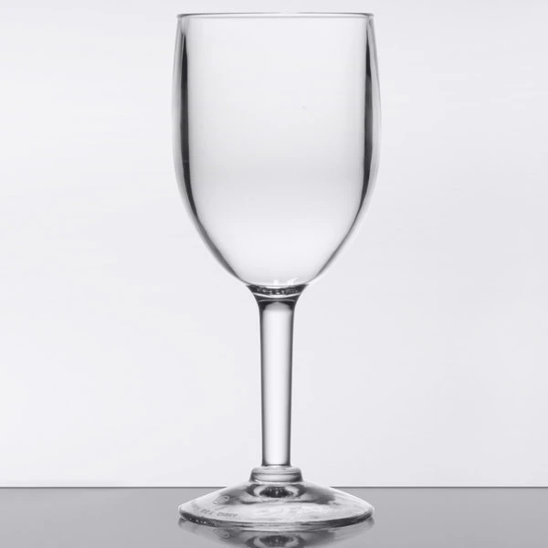 GET Enterprises GET SW-1404-1-SAN-CL 8 Oz. Customizable SAN Plastic Wine Glass 2 GET Enterprises GET SW-1404-1-SAN-CL 8 Oz. Customizable SAN Plastic Wine Glass - Image 2