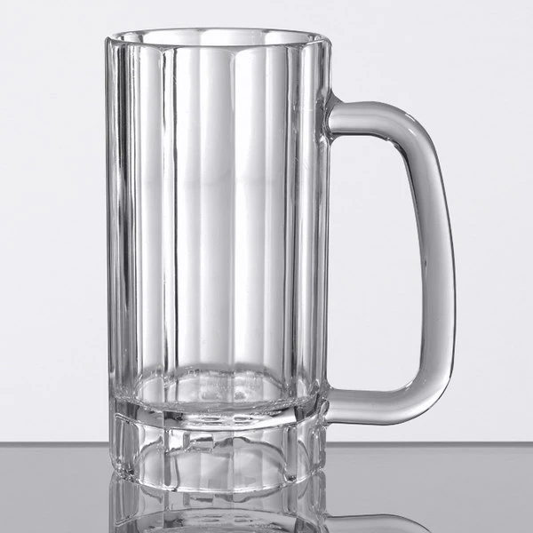 GET Enterprises GET 00086-PC-CL 16 Oz. Customizable Plastic Beer Mug - 24/Case 1 GET Enterprises GET 00086-PC-CL 16 Oz. Customizable Plastic Beer Mug - 24/Case