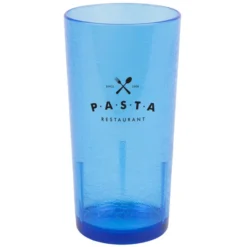 Cambro D24608 Del Mar 24 Oz. Sapphire Blue Customizable SAN Plastic Tumbler - 36/Case -Vidivi shop 1699880