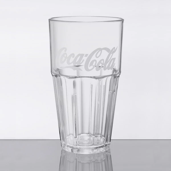 GET Enterprises GET 9932-CC Bahama 32 Oz. Clear Coca-Cola® SAN Plastic Tumbler - 72/Case 1 GET Enterprises GET 9932-CC Bahama 32 Oz. Clear Coca-Cola® SAN Plastic Tumbler - 72/Case
