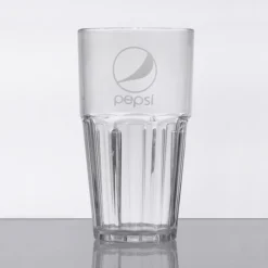 GET Enterprises GET 9922-CP Bahama 22 Oz. Clear Pepsi® SAN Plastic Tumbler - 72/Case