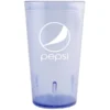 GET Enterprises GET 6612-BP 12 Oz. Blue Pepsi® SAN Plastic Pebbled Tumbler - 72/Case