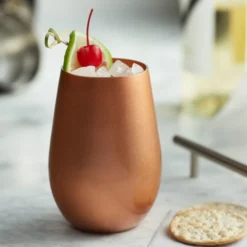 Stolzle 3520012T/2585 Glisten 16.5 Oz. Copper Stemless Wine Glass / Tumbler - 6/Case