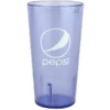 GET Enterprises GET 6632-BP 32 Oz. Blue Pepsi® SAN Plastic Tall Pebbled Tumbler - 72/Case