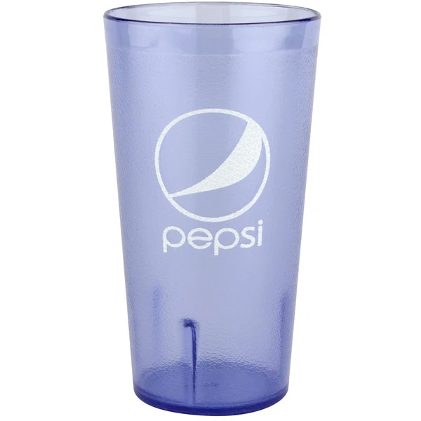 GET Enterprises GET 6632-BP 32 Oz. Blue Pepsi® SAN Plastic Tall Pebbled Tumbler - 72/Case 1 GET Enterprises GET 6632-BP 32 Oz. Blue Pepsi® SAN Plastic Tall Pebbled Tumbler - 72/Case