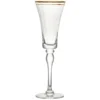 10 Strawberry Street Kate 8 Oz. Gold Rimmed Champagne Flute - 4/Pack