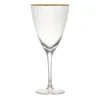 10 Strawberry Street Markle 16 Oz. Gold Rimmed Red Wine Glass - 4/Pack