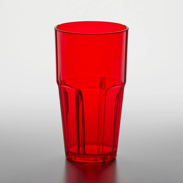 GET Enterprises GET 9922-1-R Bahama 22 Oz. Red Customizable SAN Plastic Tumbler - 72/Case 2 GET Enterprises GET 9922-1-R Bahama 22 Oz. Red Customizable SAN Plastic Tumbler - 72/Case - Image 2