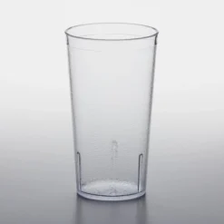 GET Enterprises GET 6616-1-CL 16 Oz. Clear Customizable SAN Plastic Pebbled Tumbler - 72/Case