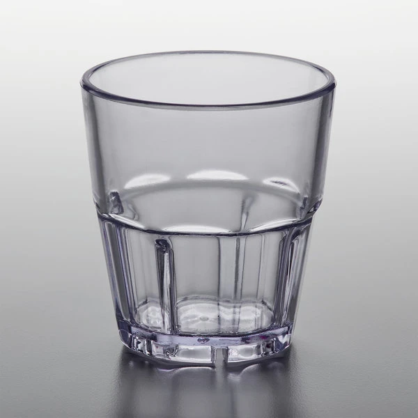 GET Enterprises GET 9955-1-CL Bahama 5.5 Oz. Clear Customizable SAN Plastic Tumbler - 12/Pack 2 GET Enterprises GET 9955-1-CL Bahama 5.5 Oz. Clear Customizable SAN Plastic Tumbler - 12/Pack - Image 2
