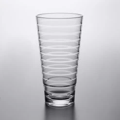 GET Enterprises GET SW-1720-CL Cirq 20 Oz. SAN Plastic Stackable Mixing Glass - 24/Case