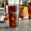 GET Enterprises GET 6620-CC 20 Oz. Clear Coca-Cola® SAN Plastic Pebbled Tumbler - 72/Case