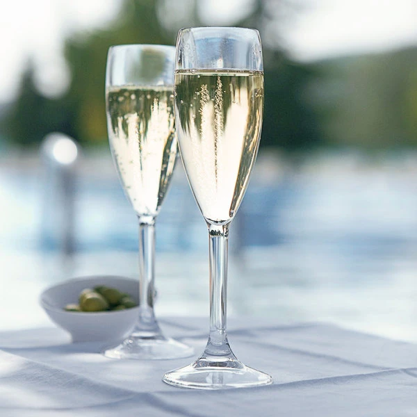 Arcoroc E6125 Outdoor Perfect 5 Oz. SAN Plastic Champagne Flute By Arc Cardinal - 36/Case 1 Arcoroc E6125 Outdoor Perfect 5 Oz. SAN Plastic Champagne Flute By Arc Cardinal - 36/Case