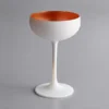 Stolzle 2730008T/2488 Glisten 8 Oz. Matte White/Copper Coupe Glass - 6/Case