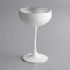 Stolzle 2730008T/2487 Glisten 8 Oz. Matte White/Silver Coupe Glass - 6/Case