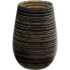 Stolzle S3525112T Twister 16.5 Oz. Black/Gold Stemless Wine Glass / Tumbler - 24/Case