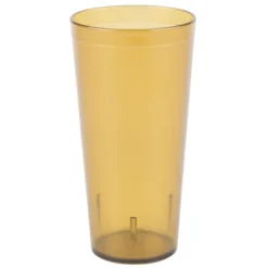 Carlisle 522413 Stackable 24 Oz. Amber SAN Plastic Tumbler - 6/Pack -Vidivi shop 1984207