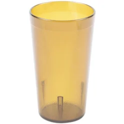 Carlisle 521213 Stackable 12 Oz. Amber SAN Plastic Tumbler - 6/Pack -Vidivi shop 1984281