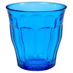 Duralex 1027SR06SB Picardie 8.75 Oz. Blue Stackable Glass Tumbler - 48/Case