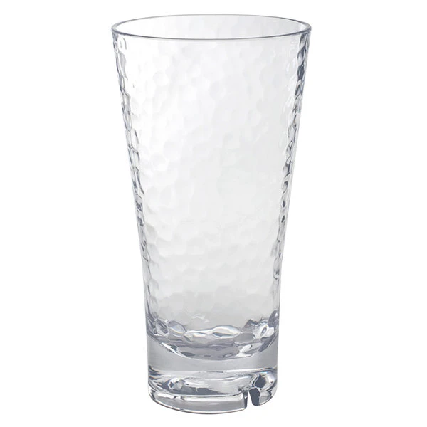 Front Of The House AHB003CLT23 Drinkwise 18 Oz. Hammered Tritan Plastic Highball Glass - 12/Pack 1 Front Of The House AHB003CLT23 Drinkwise 18 Oz. Hammered Tritan Plastic Highball Glass - 12/Pack
