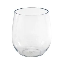 Front Of The House AWI005CLT23 Drinkwise 12 Oz. Tritan Plastic Stemless Wine Glass - 12/Pack