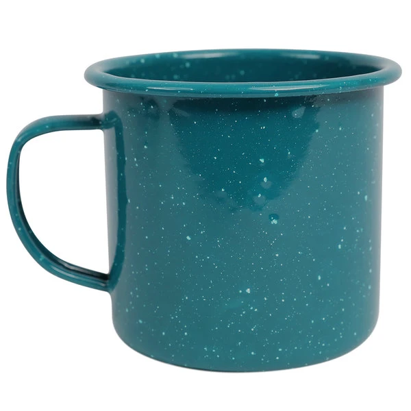 Crow Canyon Home K112TUR Stinson 16 Oz. Turquoise Speckle Enamelware Mug 1 Crow Canyon Home K112TUR Stinson 16 Oz. Turquoise Speckle Enamelware Mug