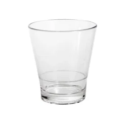 Elite Global Solutions DW3290PC-CL 9 Oz. Plastic Stackable Rocks / Old Fashioned Glass - 24/Case