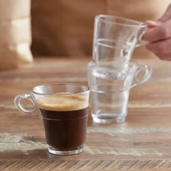 Duralex 4026AR06 Caprice 3.125 Oz. Stackable Glass Espresso Mug - 72/Case