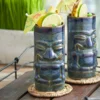 Tuxton GZ4-160 Pine 16 Oz. Ceramic Tiki Mug - 12/Pack